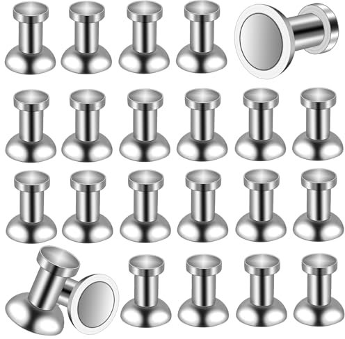 GOLDGE 30 PCS Fridge Magnets Strong, Neodymium Magnet, Magnetic Push Pins for Whiteboard, Office, Photos, DIY Crafts - 13 x 11 mm