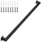 Gorssen 90cm Handlauf for Treppen Schritt, Indoor- und Outdoor-Treppengeländer Treppengeländer Handlauf Support Kit, Black Metal Schmiedeeisen ältere Kinder Sicherheit Treppe Schienen