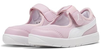 Puma COURTFLEX V3 Lina V INF, Basket Femelle, Rose Mauve-Puma White,