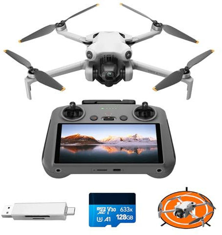 DJI Pack Mini 4 Pro (DJI RC 2) con accesorios, dron mini plegable con cámara de vídeo 4K, menos de 249 g, 34 min de tiempo de vuelo, transmisión de vídeo a 20 km, detección con visión omnidireccional