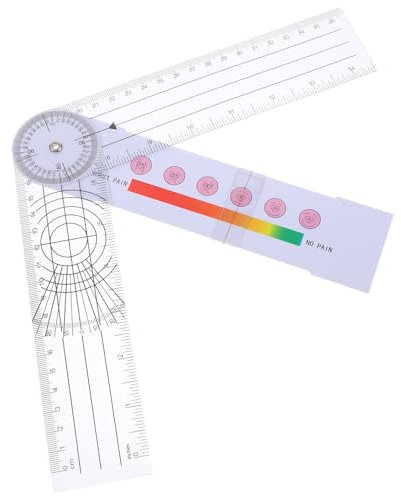 Amosfun Portable Finger Goniometer and Body Measuring Angle Ruler Medical Goniometer Protractor for Orthopedic Pain Assessment and Joint Measurement