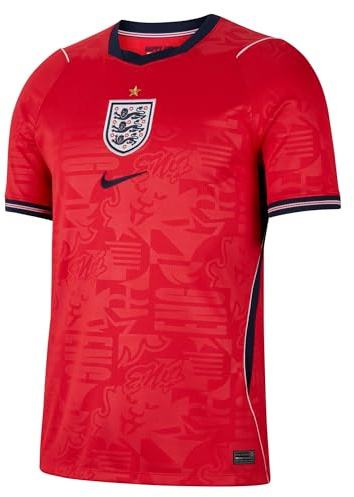 Nike Men's ENT Dri-Fit SS Stadium Away Jersey, Speed Red/Obsidian/White/Obsid, M
