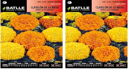 Semillas Batlle Clavelon INDIA doble alt variado (Paquete de 2)