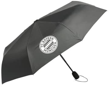 FC Bayern München Taschenschirm I Regenschirm I Schwarz I Fußball