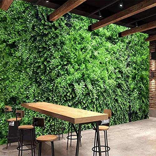 Personnalisez n'importe quelle taille papier peint mural 3D feuille verte plante fond peinture murale restaurant café salon décoration murale 150 cm x 105 cm