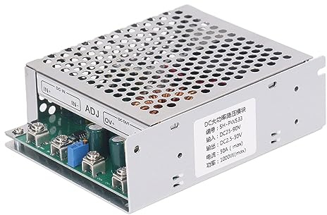 DC to DC Module 50A 1000W DC25‑90V Input DC2.5‑50V Output Adjustable Voltage Regulator Converter Module Switching Power Supply Electronic Voltage Regulator with Cooling Fan
