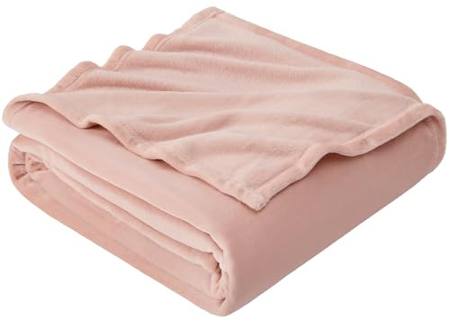 EHEYCIGA Extra Large Fleece Throw Blanket for Sofa 270x230cm, Dusty Pink | Soft Fluffy Blanket for Bed, Warm Large Throws for Adults, Fit All Season