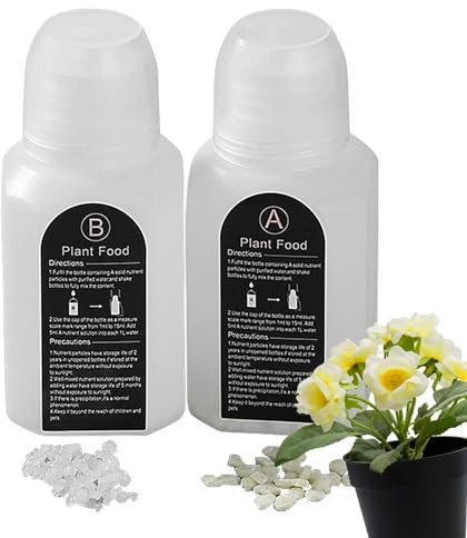 Hydroponic Liquid Plant Food, Hydroponic Nutrients A and B Two Part Set, Optimize Growth & Health, pH-Balanced & Root Development Support, Liquid Fertilizer for Plants, Growing Nutrient Formula