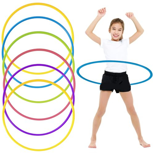 TradeXone - Fitness Hula Hoop in Multiple Size & Colors - Plain & Glitter 55cm, 65cm, 75cm Plastic Hula Hoops for Adults, Fitness and Dance Exercise Hula Hoop kids. Hula Hoops Plain