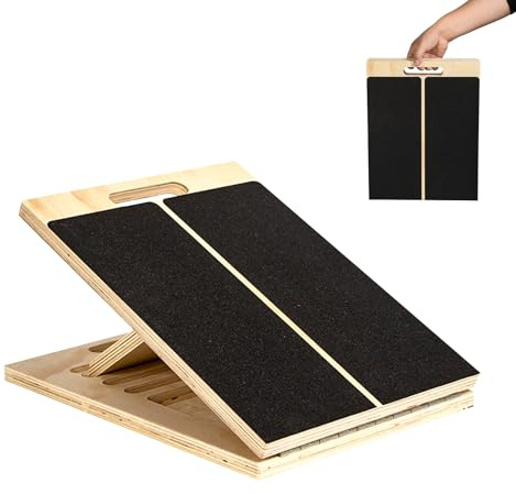 Tavola slant professionale, regolabile e portatile, estensore per polpacci, con manico e rivestimento antiscivolo, per allungare tutte le età, allungare le gambe