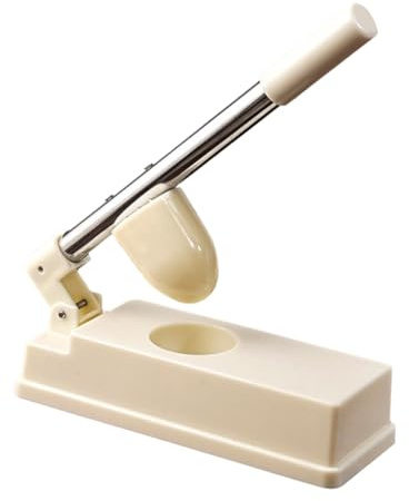 OFFSCH Dumpling Maker Tool Easy Press Mold for Homemade Ravioli Versatile Kitchen Gadget for Dumpling Wrappers and Pierogi Efficient Design with Extended Handle White