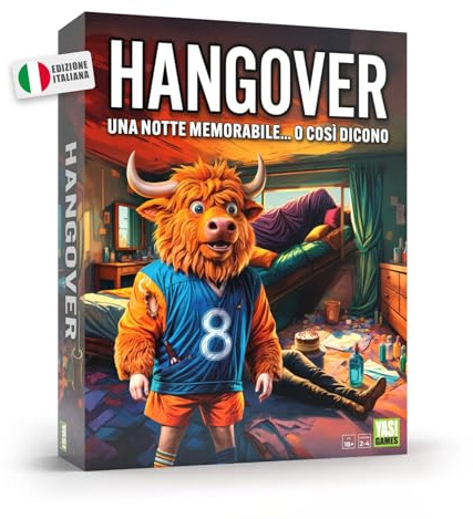 Yas Games- Hangover - L'Unico in Italiano - Per Giocatori dai 18 anni in su - da 2 a 4 Giocatori