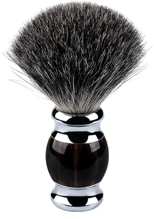 JIAHAO Pure badger hair brush shaving foam imitation horn foam brush soft hair brush 3 pieces/Pack