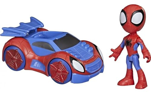Spidey and his Amazing Friends Hasbro Marvel Spidey Action Figure and Web-Crawler Vehicle, for Children Aged 3 And Up, Multicolor, F1940