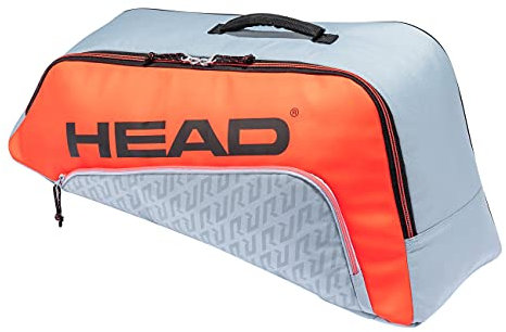 HEAD Junior Combi Rebel Tennistasche, grau/orange, Einheitsgröße