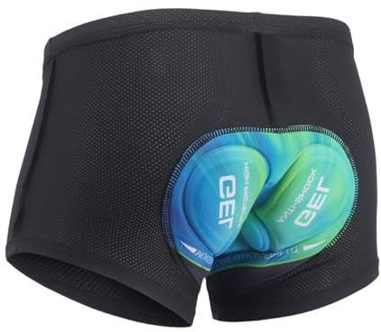 Sillictor Padded Cycling Shorts Men 9D Gel Cycle Shorts Mens Mountain Bike Shorts for Men Mesh Quick Dry Motorcycle Biking Cycling Undershorts Breathable Bicycle Underwear Liner 001F Turquoise M