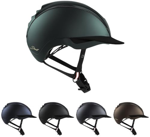 RL24 - Reithelm Duell von Casco inkl. Schutzbeutel | Reitkappe Damen, Herren & Kinder | verbesserte Belüftung & ergonomisch Perfekter Sitz | Reiterhelm in Smaragdgrün in Größe L (58-60cm)