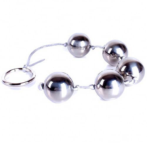 Metall Analkugeln, Anal Beads Mit 5 Kugeln Anal Kette Analplugs Analkugeln, Anus Masturbator Liebeskugeln Analkette Anal Kugeln Fetisch Analspielzeuge Anal Sex Spielzeug Für Männer Und Frauen