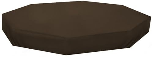 Yeory Couvercle de bac à Sable imperméable Hexagonal 84.3x78.4x9.1 Tissu Oxford Protection UV Couverture de bac à Sable poussière pour Jardin extérieur, café, étanche