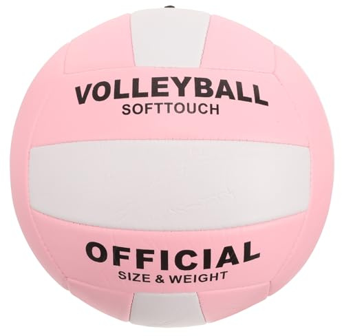 PACKOVE Ballon de Volley-Ball Taille 5 en Cuir PU Souple, Ballon d'Entraînement Gonflable pour Volley-Ball en Salle et Extérieur, Équipement Sportif Officiel pour Entraînement et