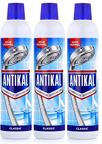 Antikal Lot de 3 bouteilles de nettoyant pour calcaire Classic - 750 ml - Élimine les dépôts de calcaire tenaces