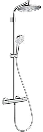 Hansgrohe Crometta S Shower System 240 2 Sprays With Thermostat, Chrome, 26781000