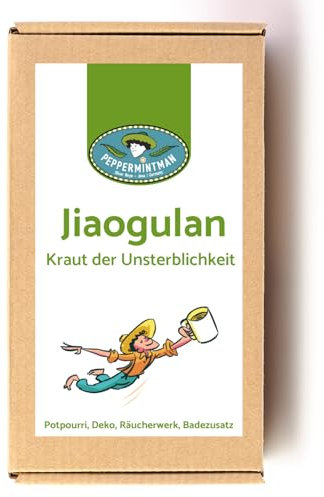 Jiaogulan 120g – Kraut der Unsterblichkeit I Ohne Stängel, ganze, gerollte Blätter
