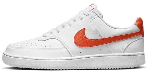 NIKE Herren Court Vision LO NN Sneaker, White/Picante RED, 47 EU
