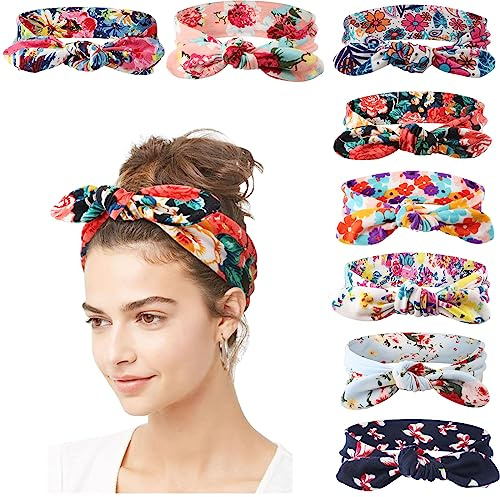 DRESHOW 8 Pack Women Headbands Headwraps Hair Bands Bows Hair Accessories