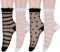 Telooco 4Pairs Women Sheer Socks Casual Mesh Lace Socks See Through Ankle Socks Summer Transparent Socks for Women Girls