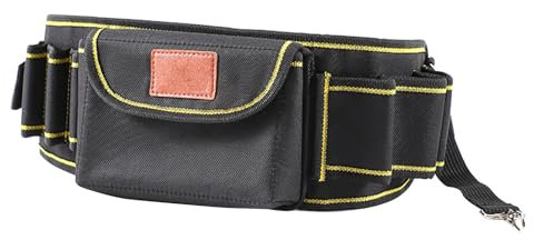 Delantal de trabajo Oxford multiusos con bolsillos organizadores de herramientas, adecuado para proyectos profesionales y de bricolaje en la reparación in situ