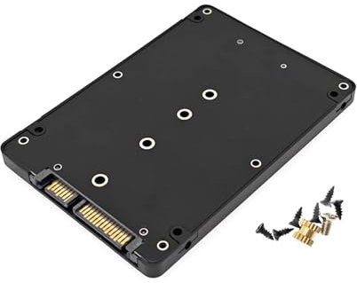 JZK M.2 NGFF SSD auf 2,5 Zoll SATA Adapter, 7mm Dicke Festplattengehäuse, B & M Key basierender NGFF SSD Konverter auf 2,5 Zoll SATA III 3.0 Karte