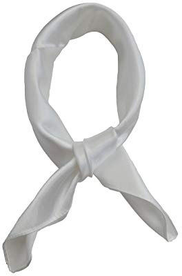 Topmode Foulard carré couleur unie 57 * 57cm (Blanc)