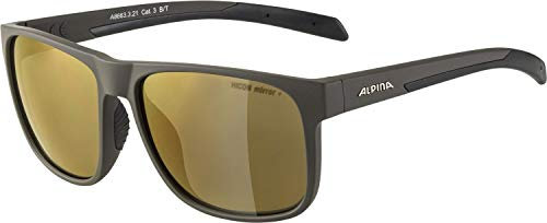 ALPINA NACAN III Q-LITE - Verspiegelte, Kontrastverstärkende & Beschlagfreie Sonnenbrille Mit 100% UV-Schutz Für Erwachsene, anthracite matt, One Size