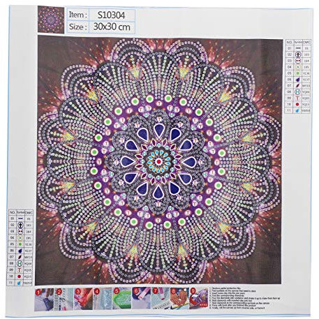 Cikonielf 5D Diamond Painting Kits DIY Malwerkzeug Set Mandala Flower Diamond Paintings Bilder Bunte Wanddekoration für Wohnzimmer
