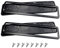 Nummernschildhalter Kennzeichenhalter Schwarz 100% Edelstahl Poliert Befestigungsmaterial, Passend Für Alle 535 X 130 Mm Auto Kennzeichen, Auch Passend Für Gebogene Stoßstangen (Schwarz, 2PC)