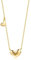 FANCIME Damen Kette mit Herz Anhänger aus Solide 14K 585 Gelb Gold Liebe Halskette Valentinstag Geschenkschmuck für Damen Mädchen- Verstellbar Kettenlänge: 40 + 5 cm
