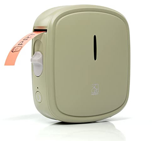 prt Qutie Bluetooth Beschriftungsgerät Selbstklebend, Tragbarer Mini Etikettiergerät, USB Aufladen Etikettendrucker, labelmaker für Zuhause, Büro, Datum, Name, Kompatibel, iOS & Android