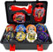 Gyro Battling Tops Kreisel Burst Turbo Blade Kreisel Set, 4D Spielzeug Geschenkset mit Metallschmelzkreisel und Sendereinheit