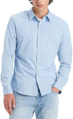 Levi's LS BATTERY HM SHIRT SLIM BLUES Herren, Soft Chambray Blue, L