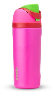 Owala Kids FreeSip Insulated Stainless Steel Water Bottle with Straw, BPA-Free Sports Water Bottle, Great for Travel, 16 oz, All the Berries