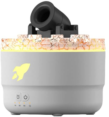 NHJGYSDY Cannons Lumineux Volcaniques - Humidificateur d'Huiles Essentielles et d'Arôme - Diffuseur d'Aromathérapie pour Homme - Tourelle d'Air