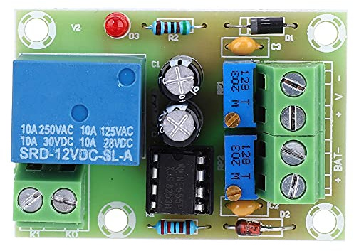 XH M601 Controller di carica per batteria di accumulo Scheda di controllo alimentazione DC 12V con indicatore LED per monitoraggio della tensione - Potenziometri RP1 e RP2