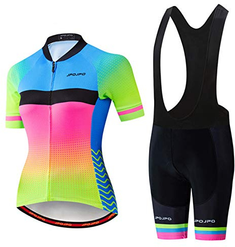 Kvinnors cykling jersey set haklapp shorts sommar cykel kläder cykelkläder