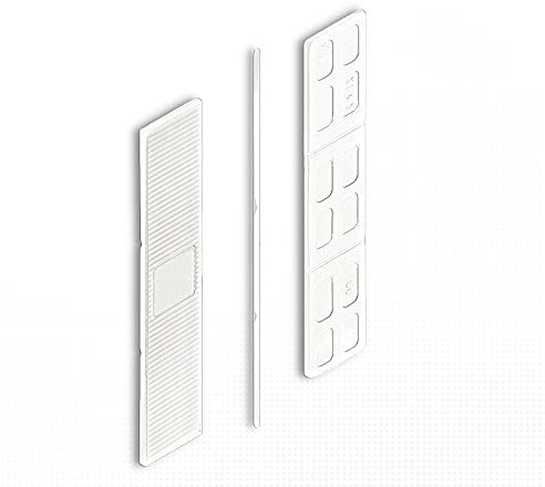 DOJA BARCELONA | Cuñas Acristalamiento 1mm | Cuñas para Cristales Blanco | PACK 100 | Cuñas Plastico para Espaciar Objetos | Calzos para Cristales, Calzo de Plastico, Cuñas de Plastico para Vidrio