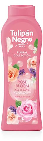 Tulipano nero - Gel da bagno idratante Rose Bloom 650 ml | Fragranza floreale duratura | Cura del corpo quotidiana
