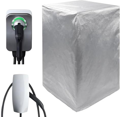 Sghtil Cubierta de lluvia para estación de carga EV, protector de lluvia impermeable para coche, tela de bloqueo solar a prueba de polvo, para todo tipo de clima, para áreas residenciales al aire