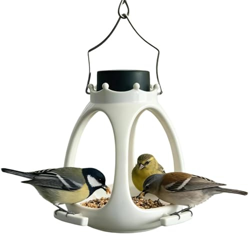 solar para pájaros silvestres para exteriores, alimentación decorativa para pájaros, para carboneros, gorriones, jilgueros en balcón, terraza, bosque y jardín