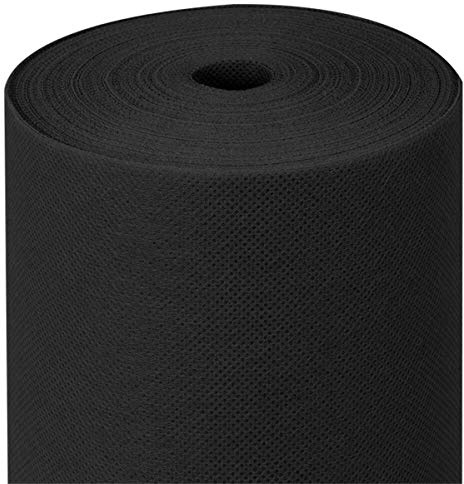 García de Pou Mantel Spunbond Precortado, 60 G/M2, Negro, 1.2 m x 50.4 m