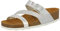 Lico Natural Glitter Damen Pantoletten, Silber, 37 EU